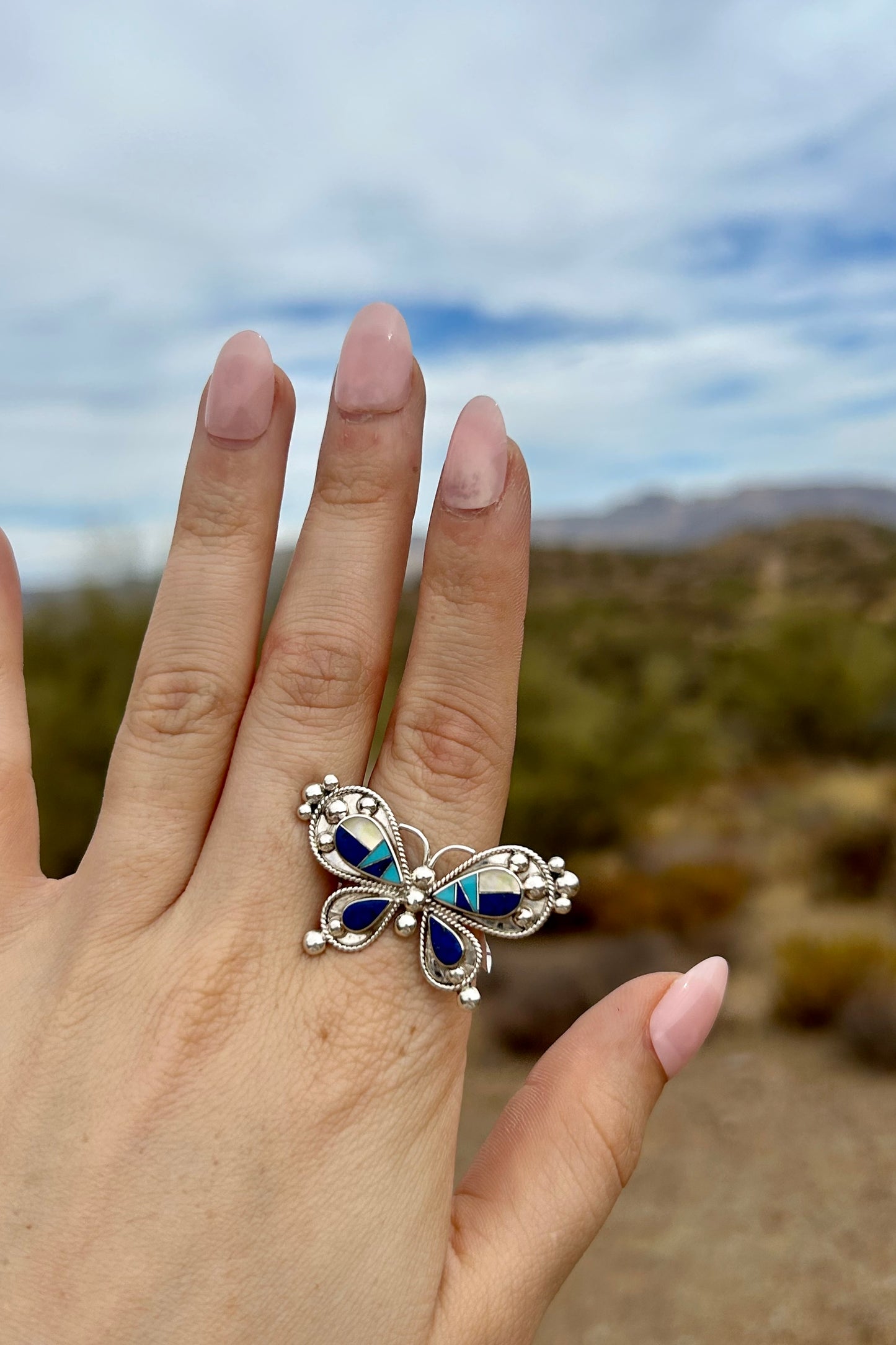 Zuni Butterfly Ring