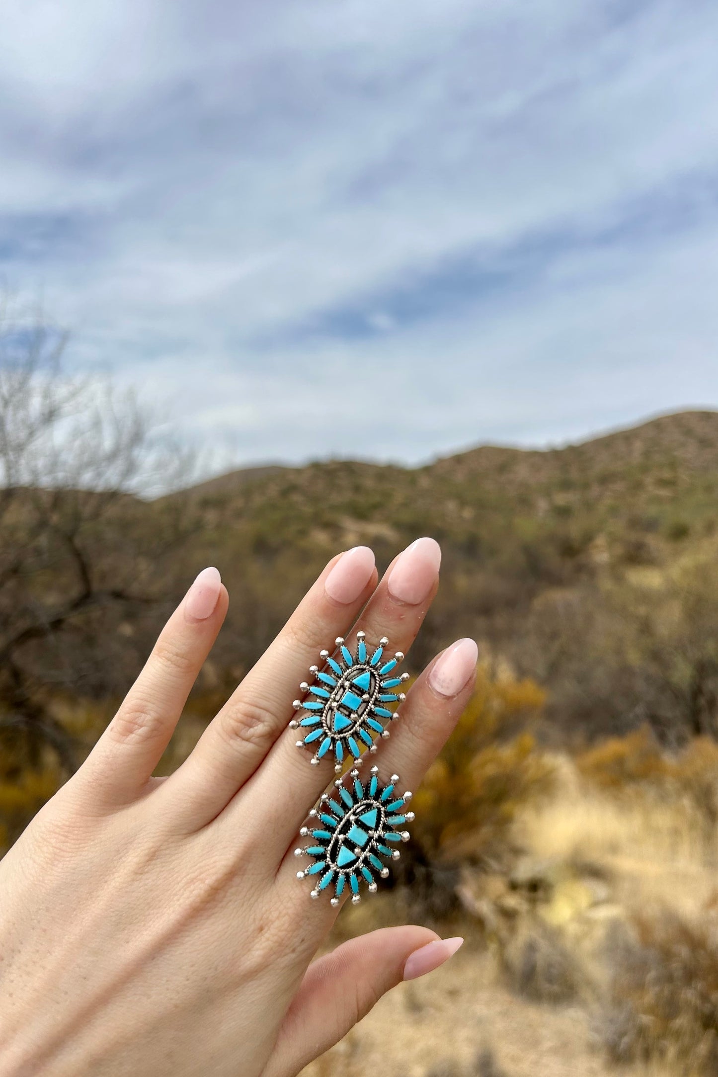 Cluster Turquoise Ring