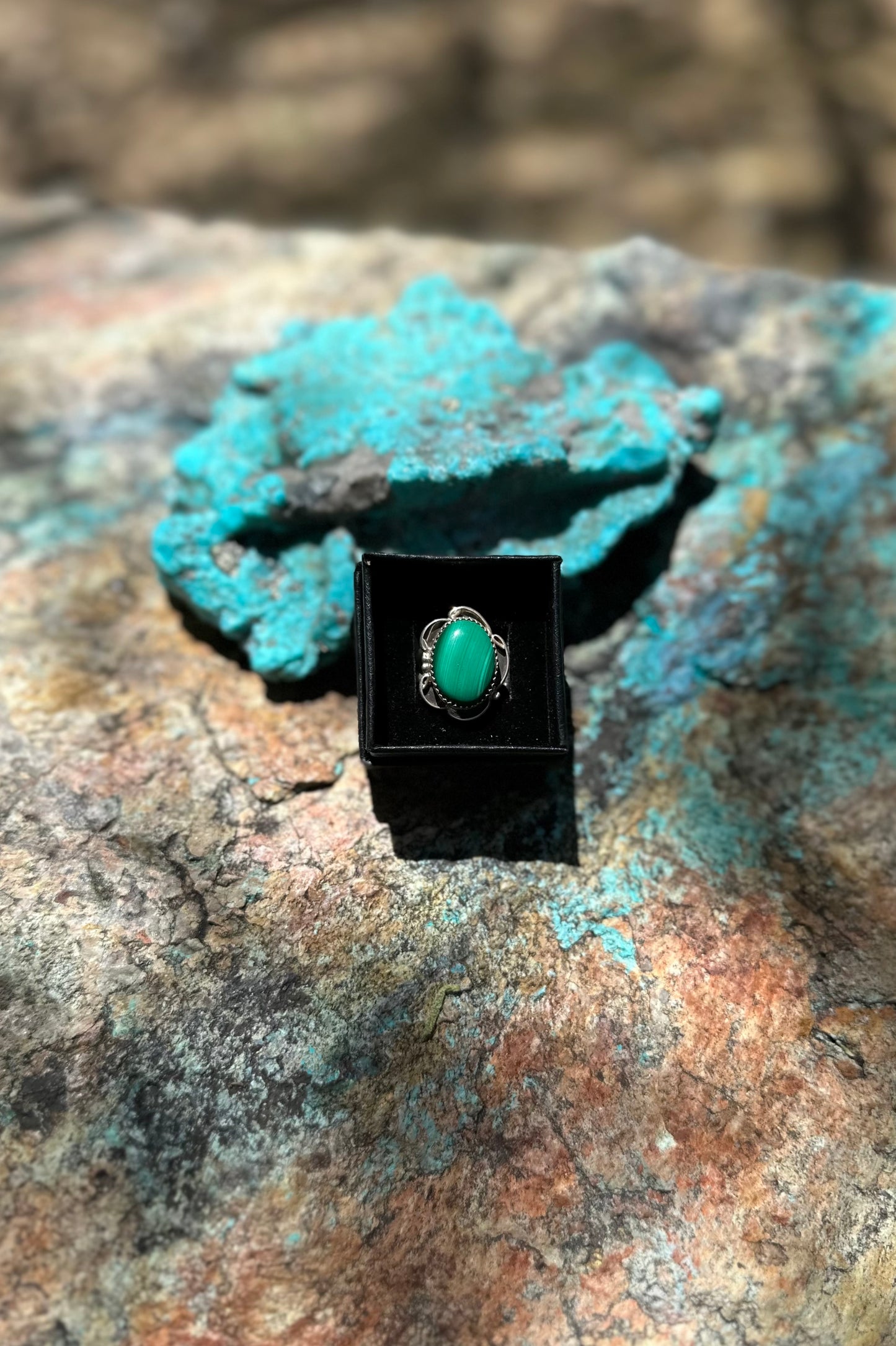 Authentic Malachite Ring