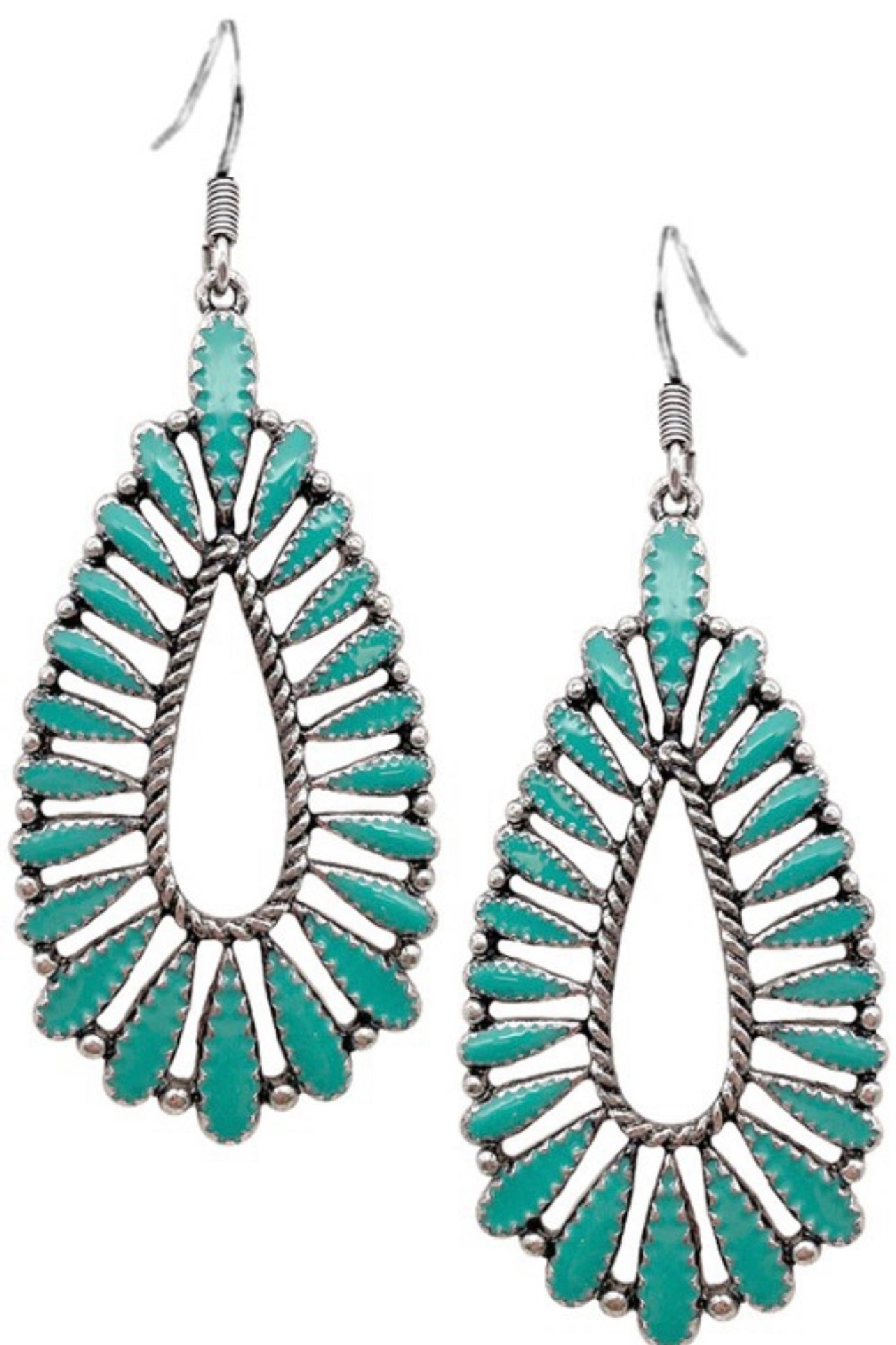 Western Cable Teardrop Earring