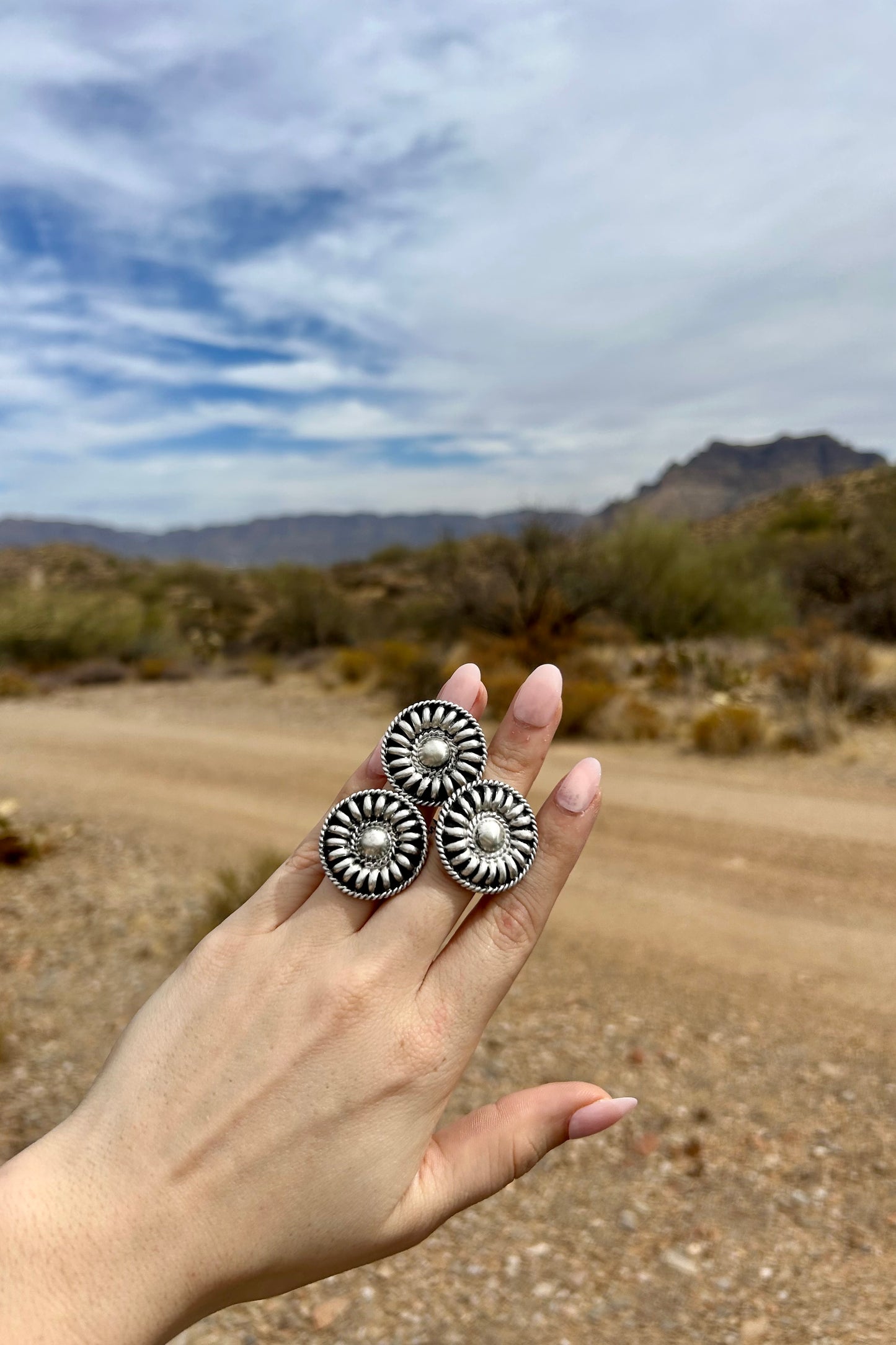 Silver Concho Ring