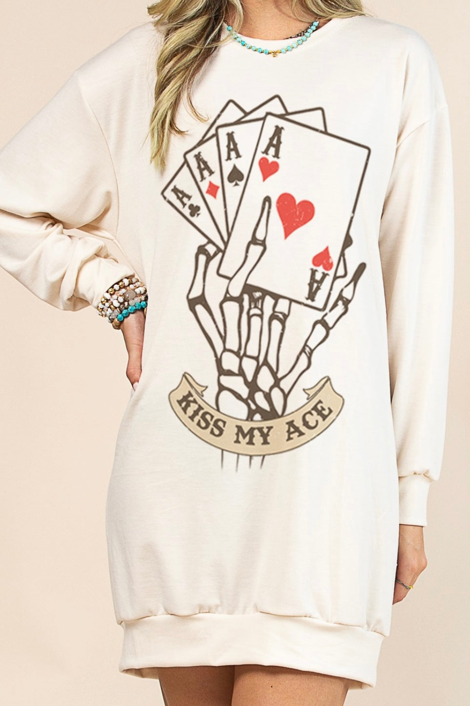 Kiss My Ace Sweater Dress