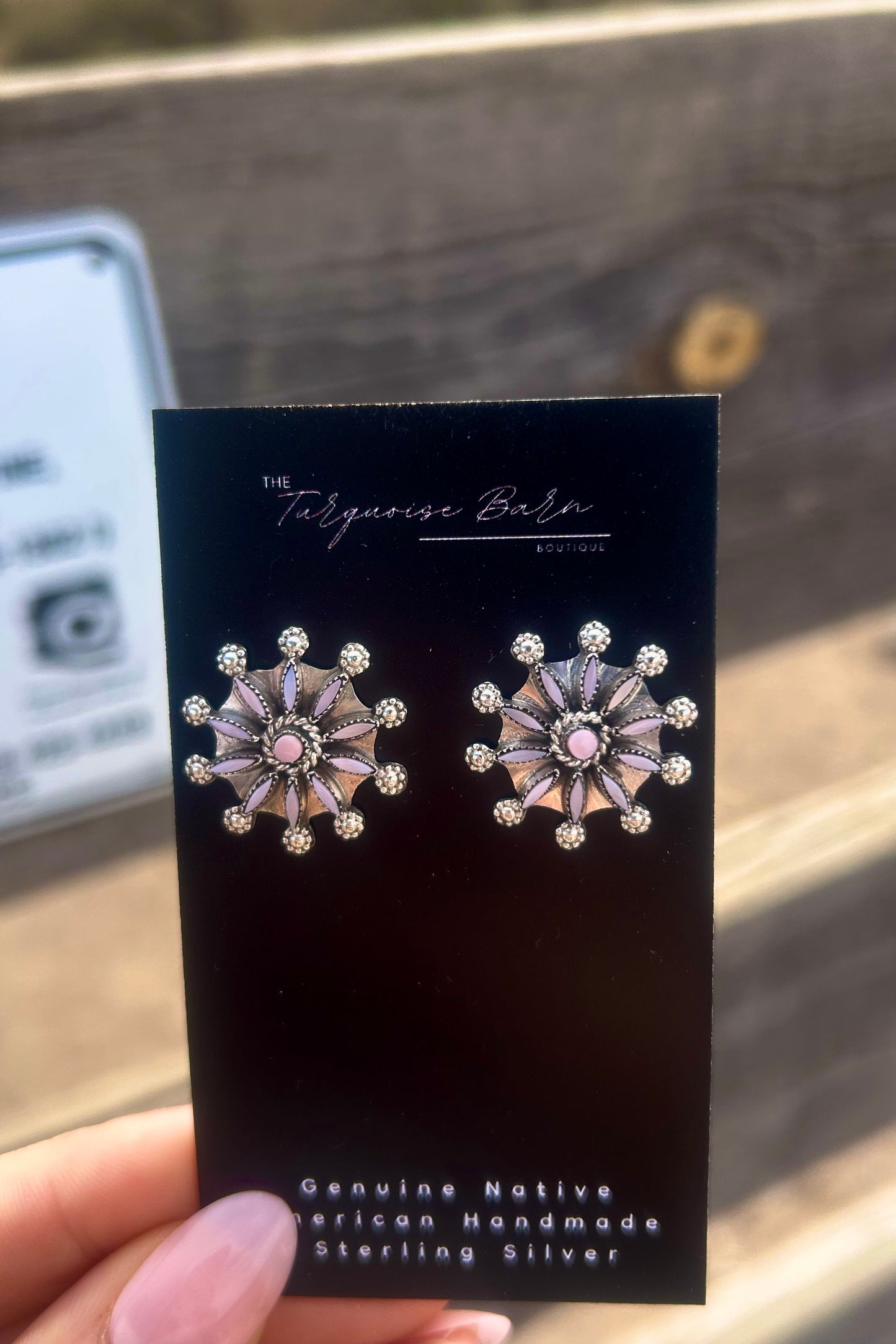 Pink Starburst Earrings