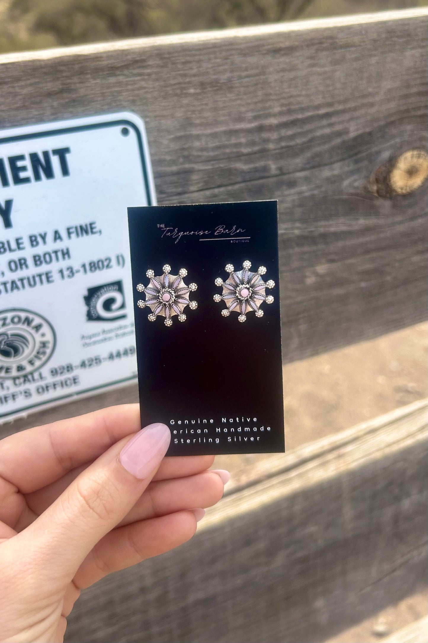 Pink Starburst Earrings