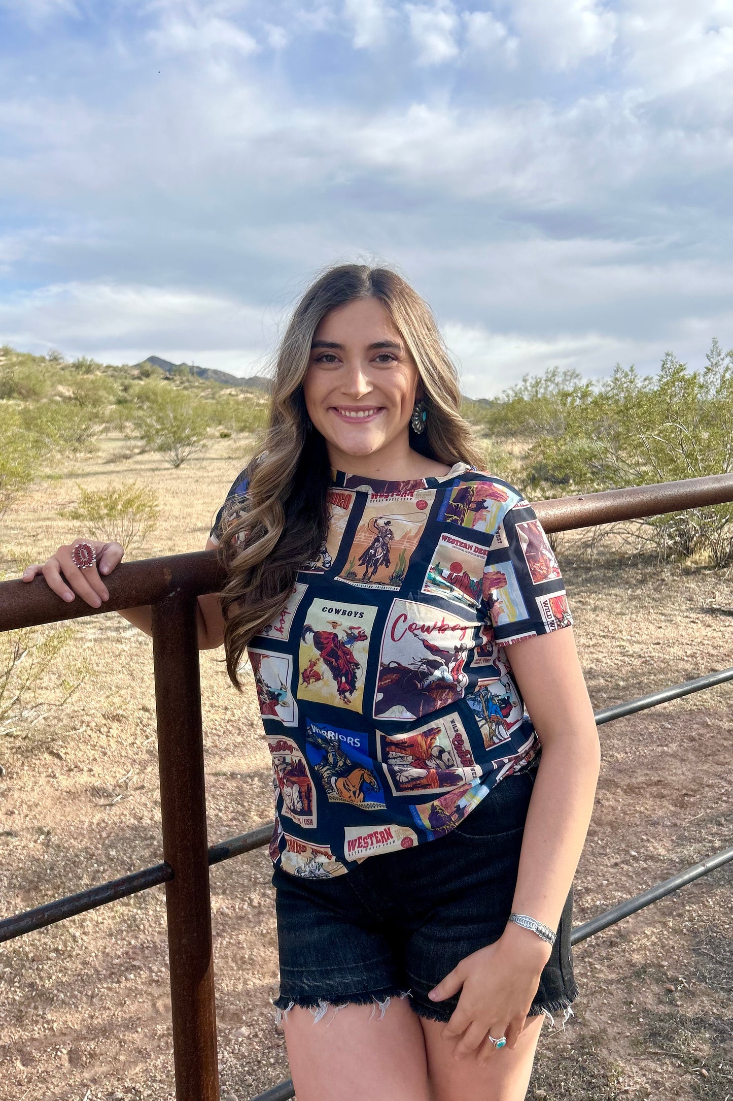 Western Cowboy Stamp Shirt