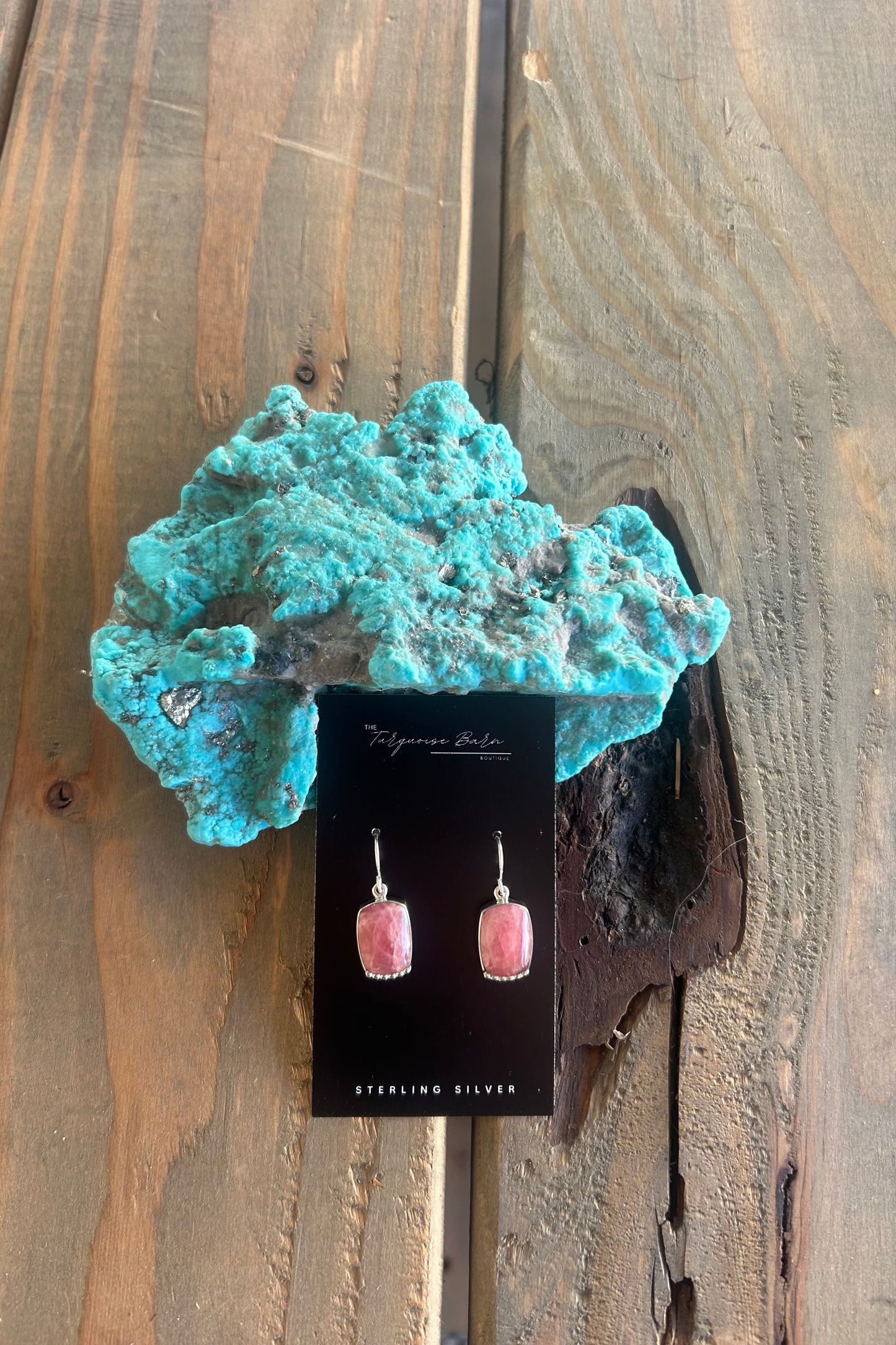 Rhodochrosite Stone Earrings