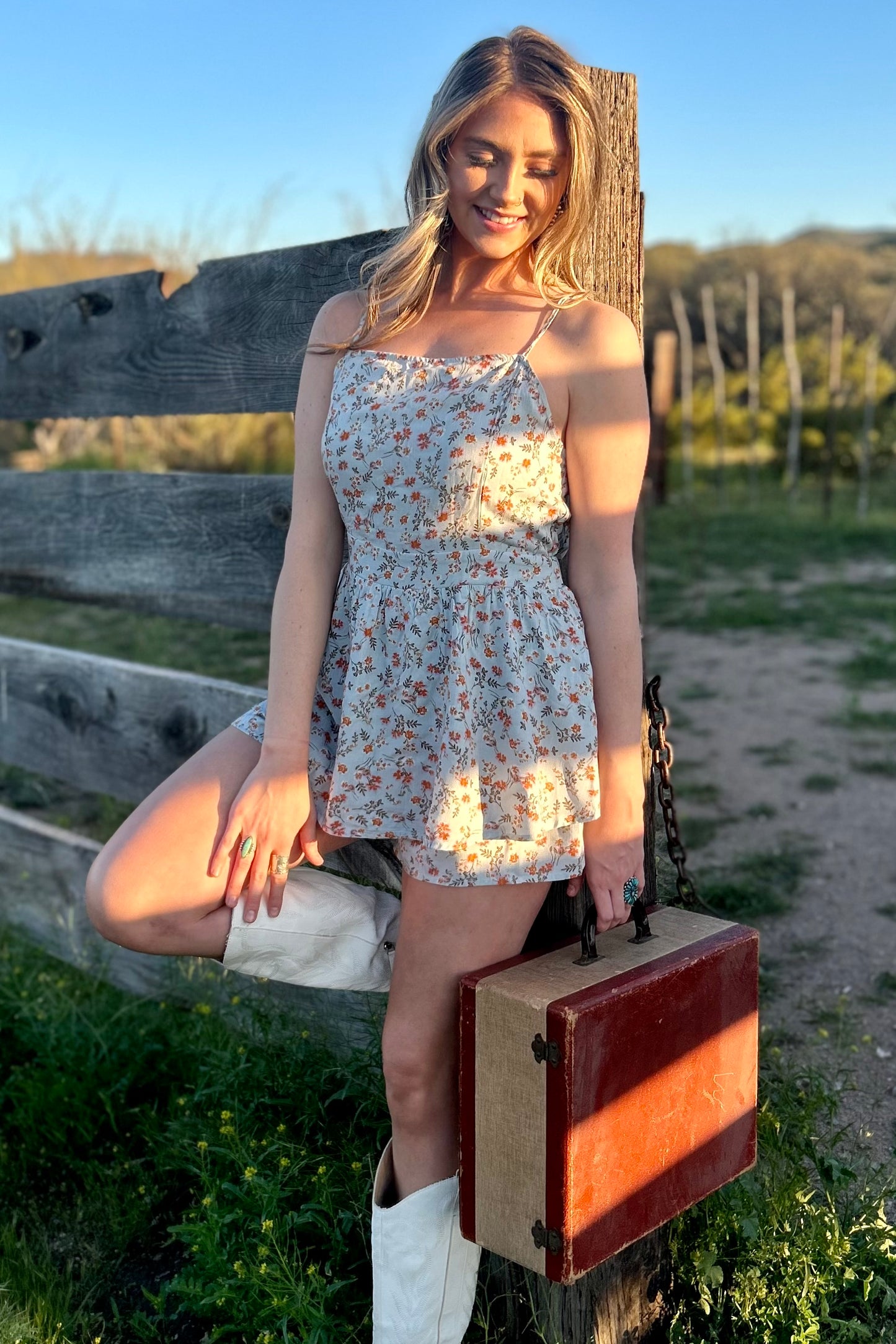 Luna Floral Romper