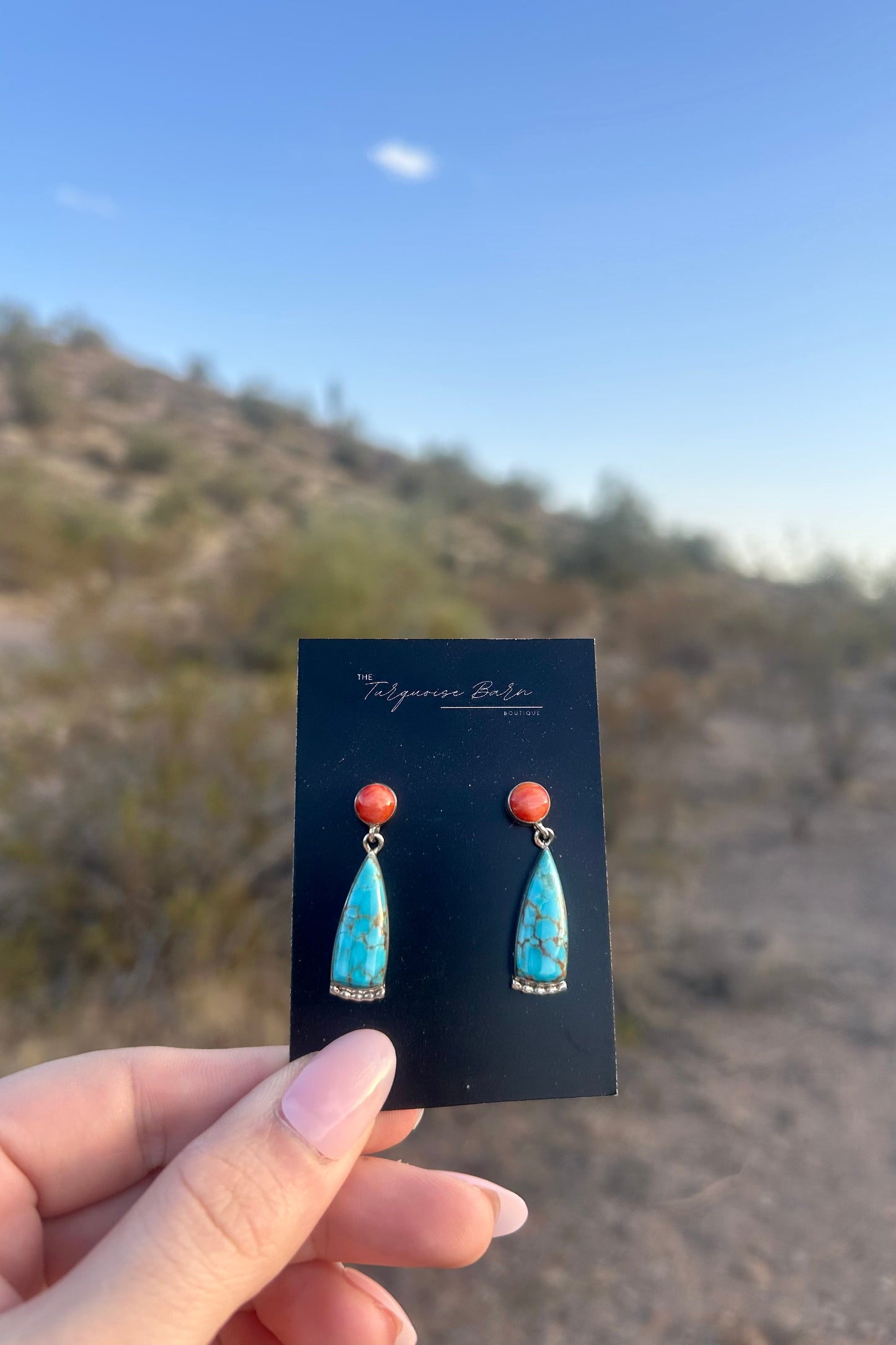 Spiny & Turquoise Earrings