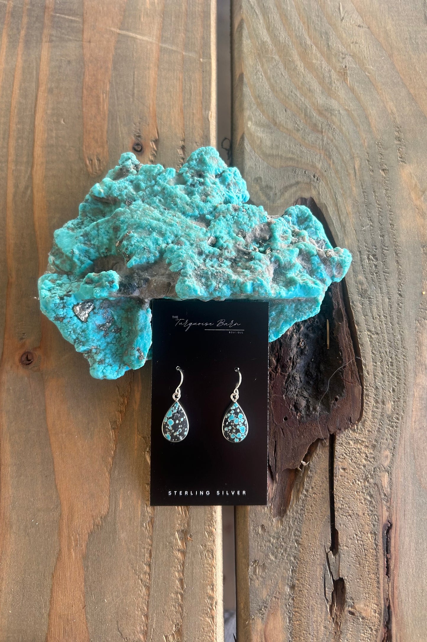 Cloud Mountain Web Turquoise Dangle Earring