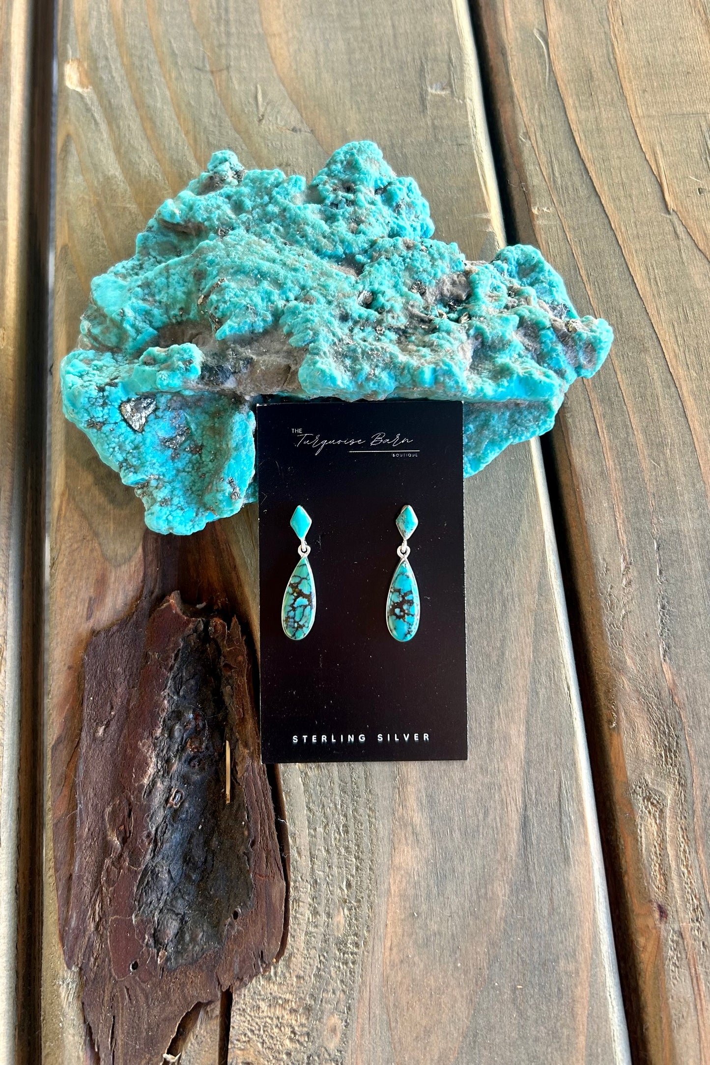 Cloud Mountain Turquoise Earrings