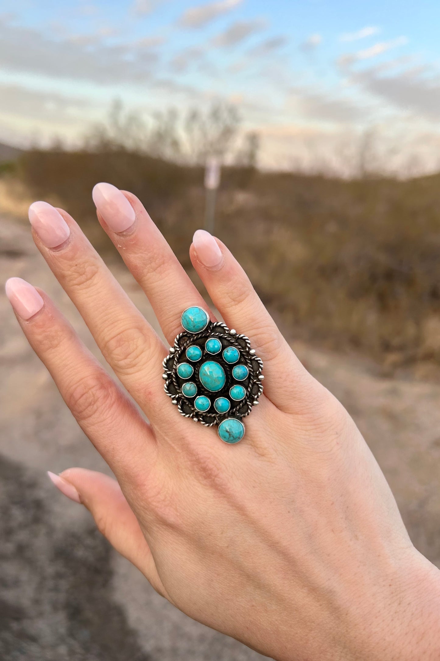 Adjustable Turquoise Ring