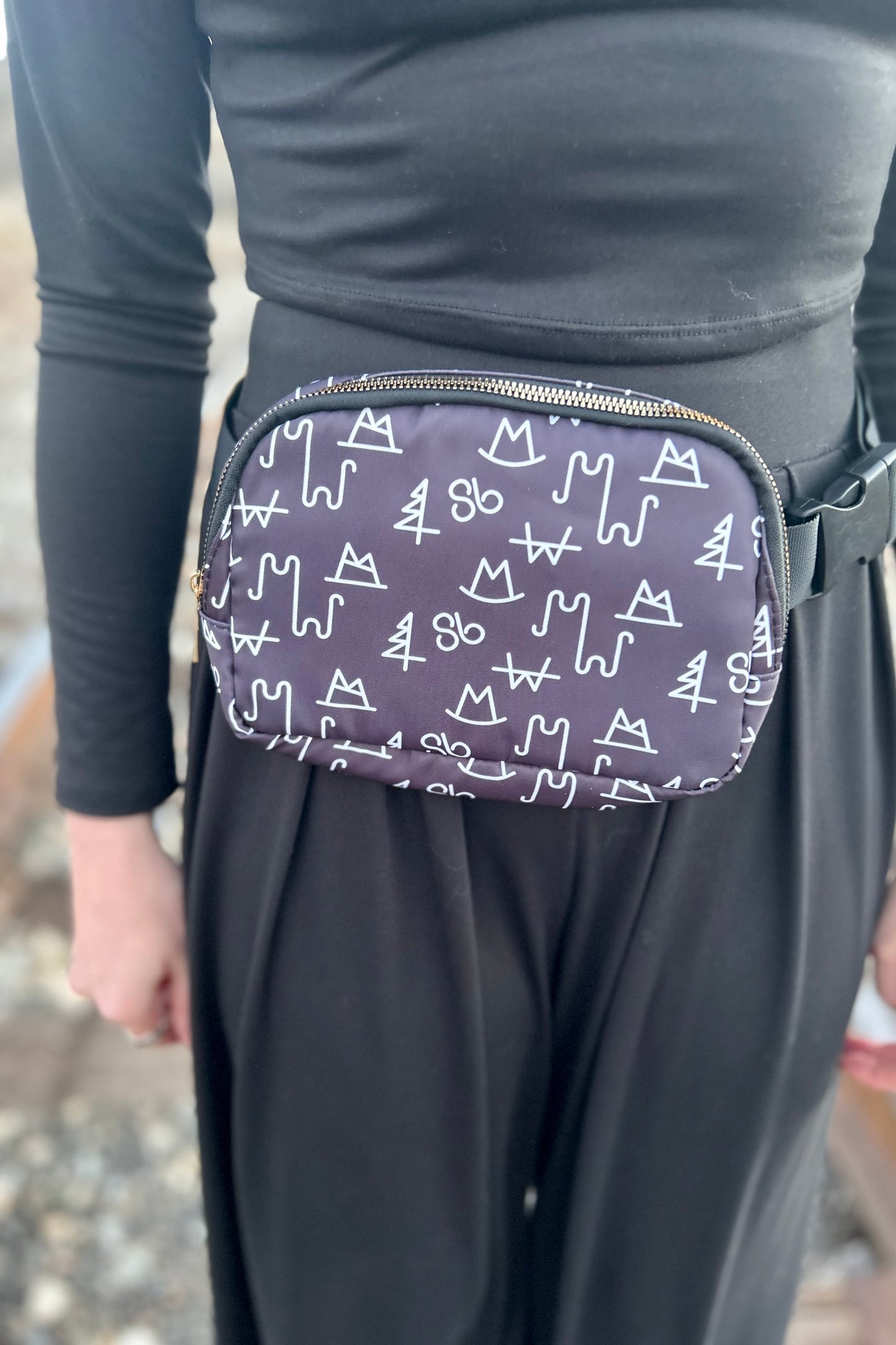 Brand Print Fanny Pack