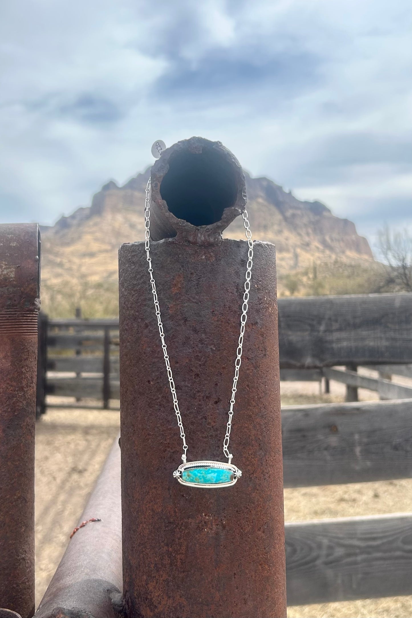 Turquoise Bar Necklace
