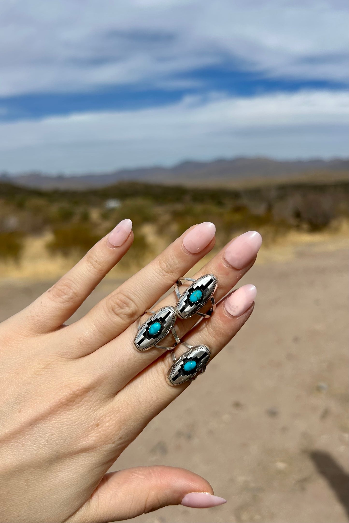 Shadow Box Turquoise Ring