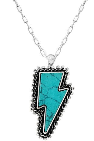 Bolt Pendant Necklace