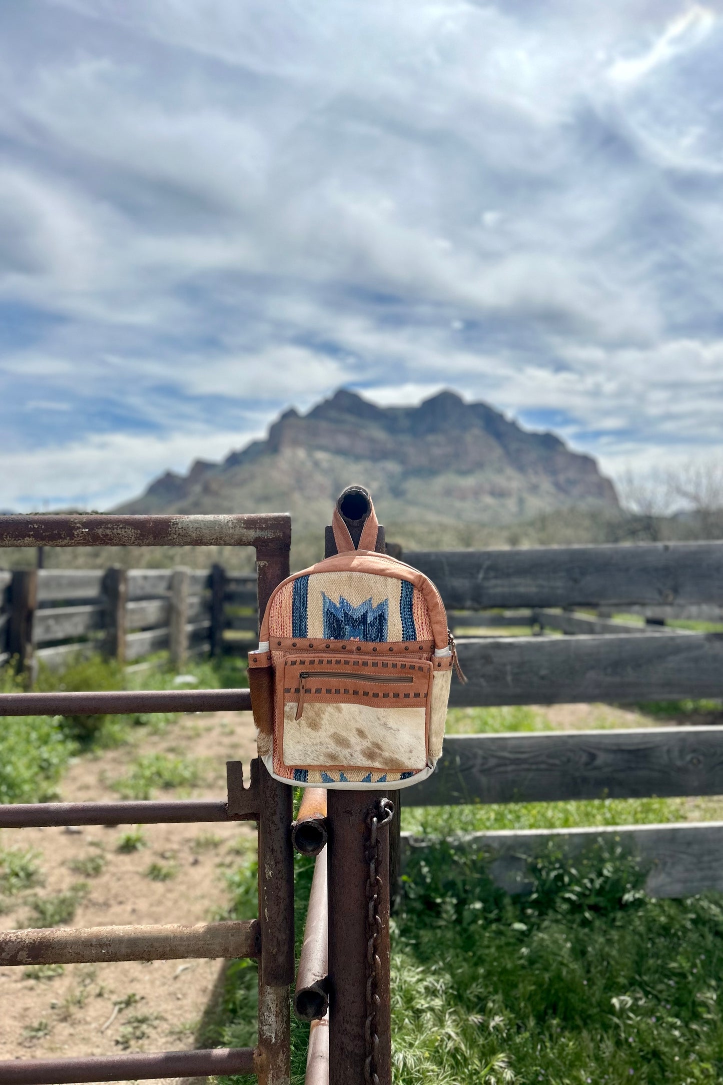 Cow Printed Backpack