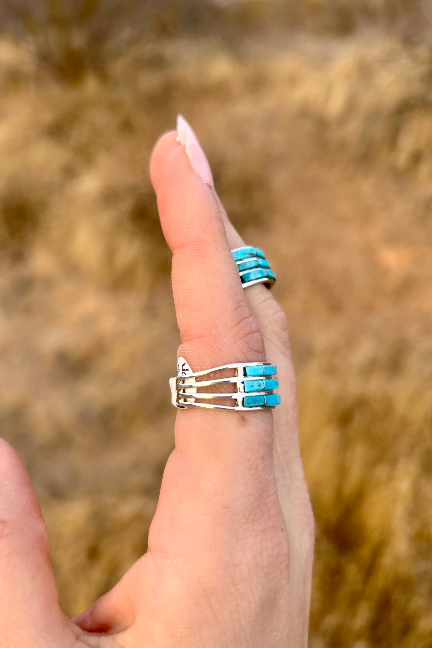 Three stack Turquoise Ring