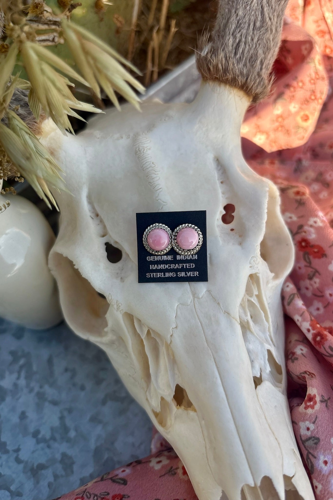 PRETTY IN PINK ❖ Pink Conch Earrings