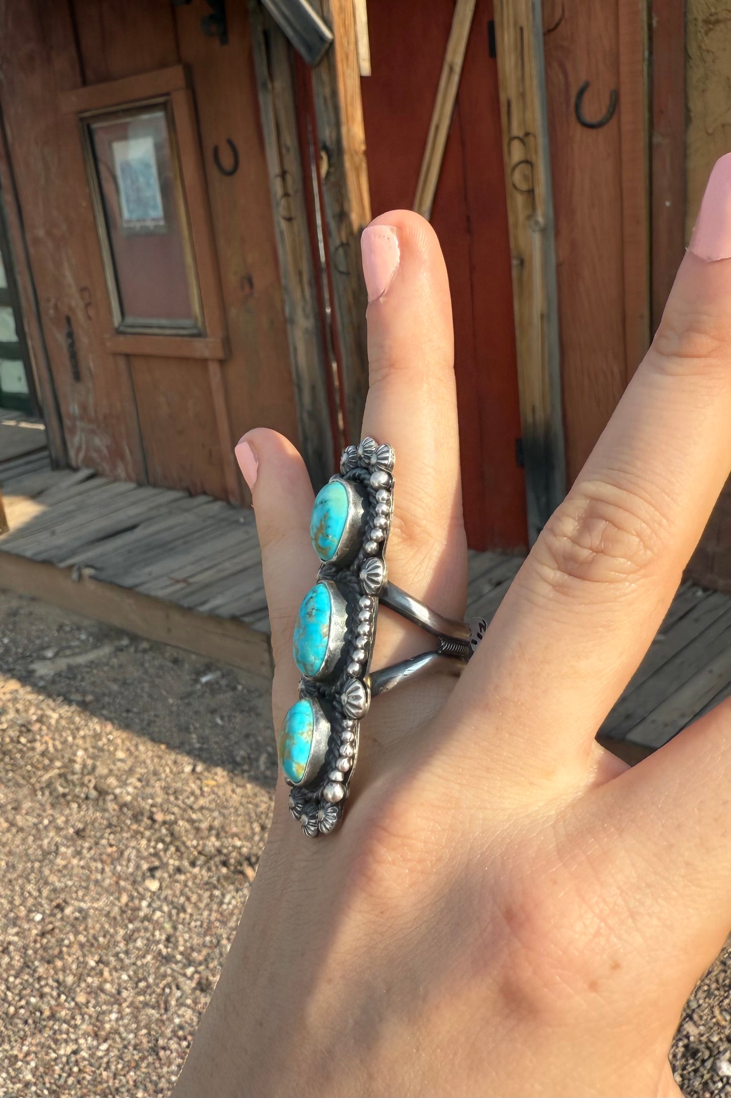 Three Stack Turquoise Ring