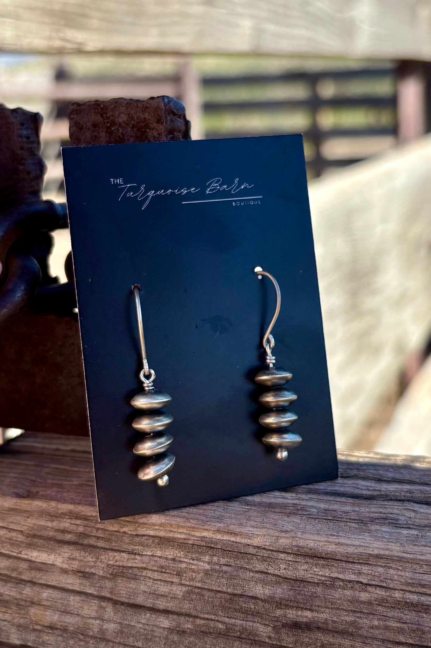 Navajo pearl dangle earrings