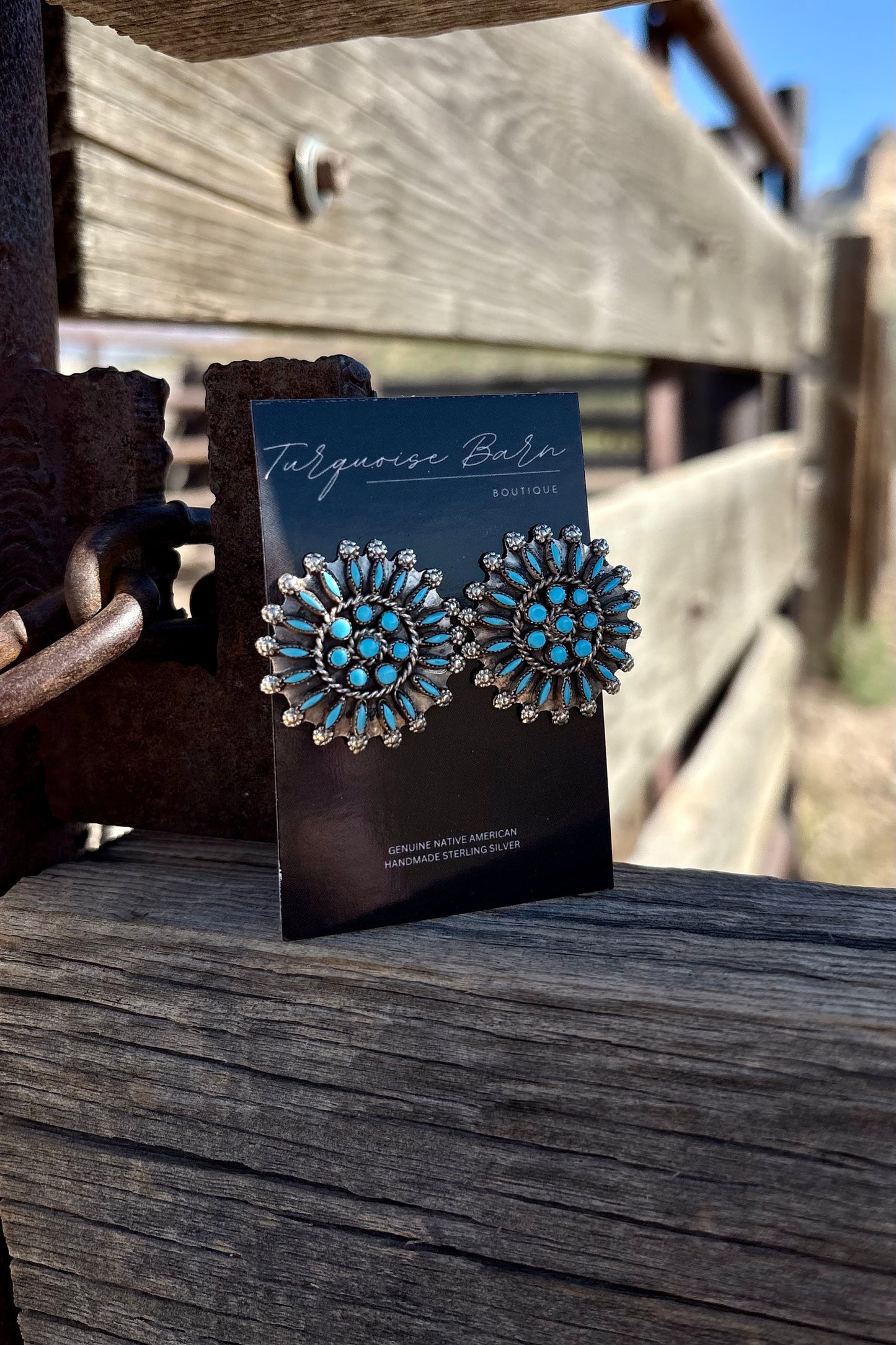 Large Turquoise studs