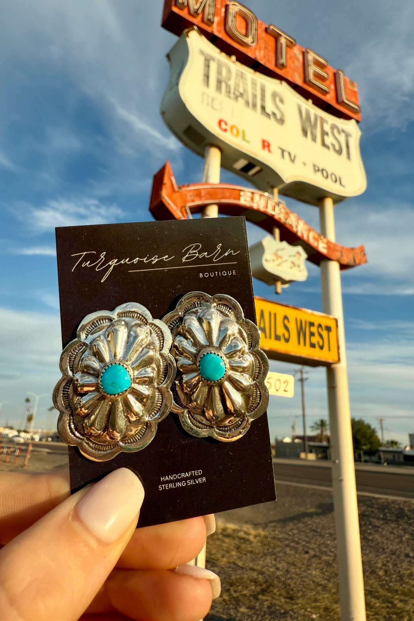 Concho Turquoise Earrings