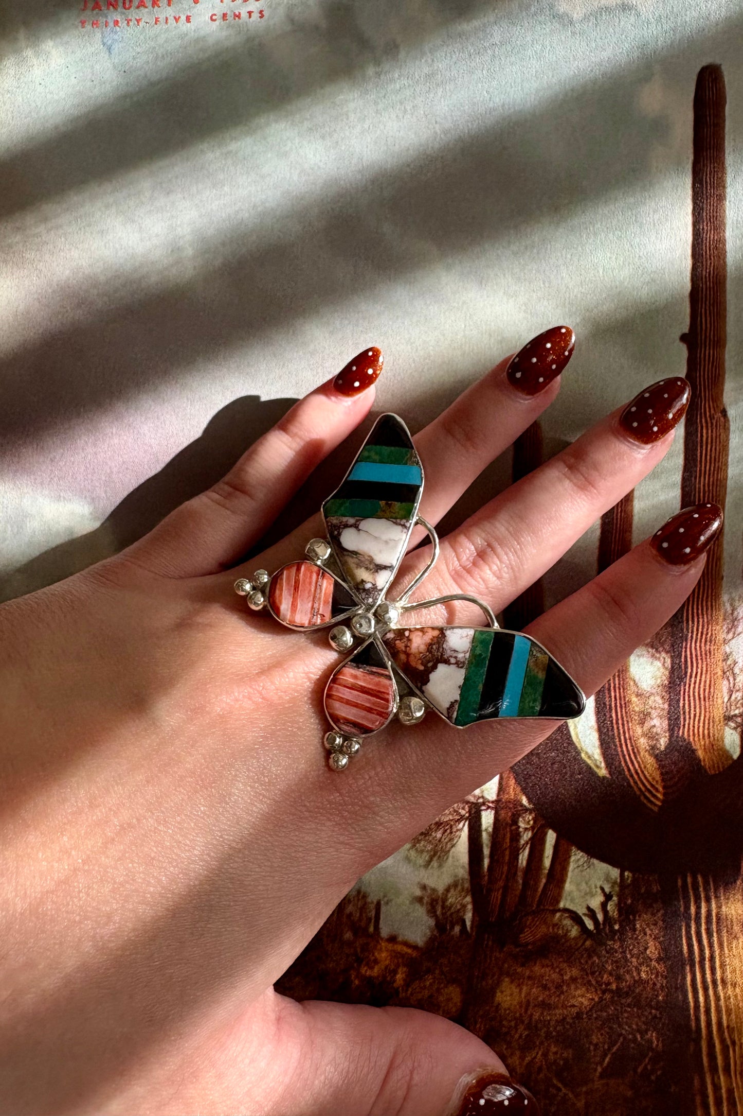 Zuni Butterfly Ring