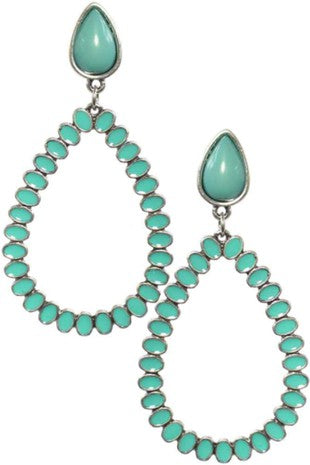 Turquoise Teardrop Earrings