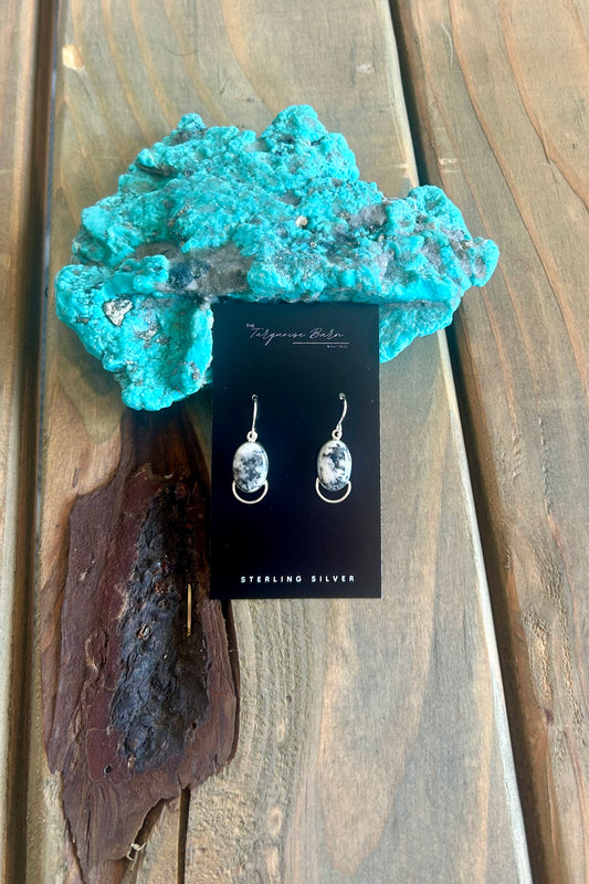 White Buffalo Dangle Earrings