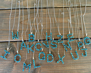 FOREVER PIECE ❖ Authentic Turquoise Initial Necklace