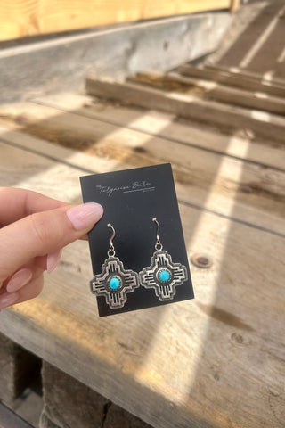EVERYDAY TURQUOISE ❖ Zia Turquoise Earrings by Annie Spencer