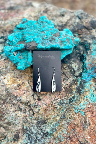 BLACK + WHITE ❖ White Buffalo Earrings