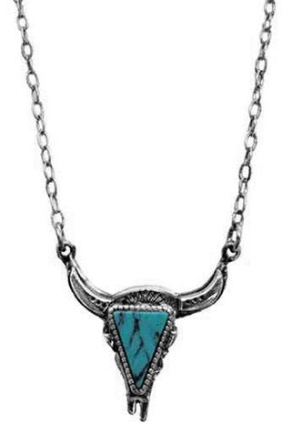 Steer Head Chain Necklace