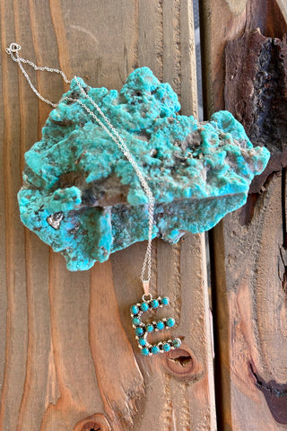 FOREVER PIECE ❖ Authentic Turquoise Initial Necklace