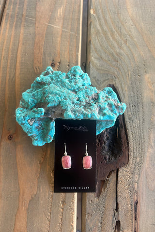 EVERYDAY TURQUOISE ❖ Rhodochrosite Stone Earrings