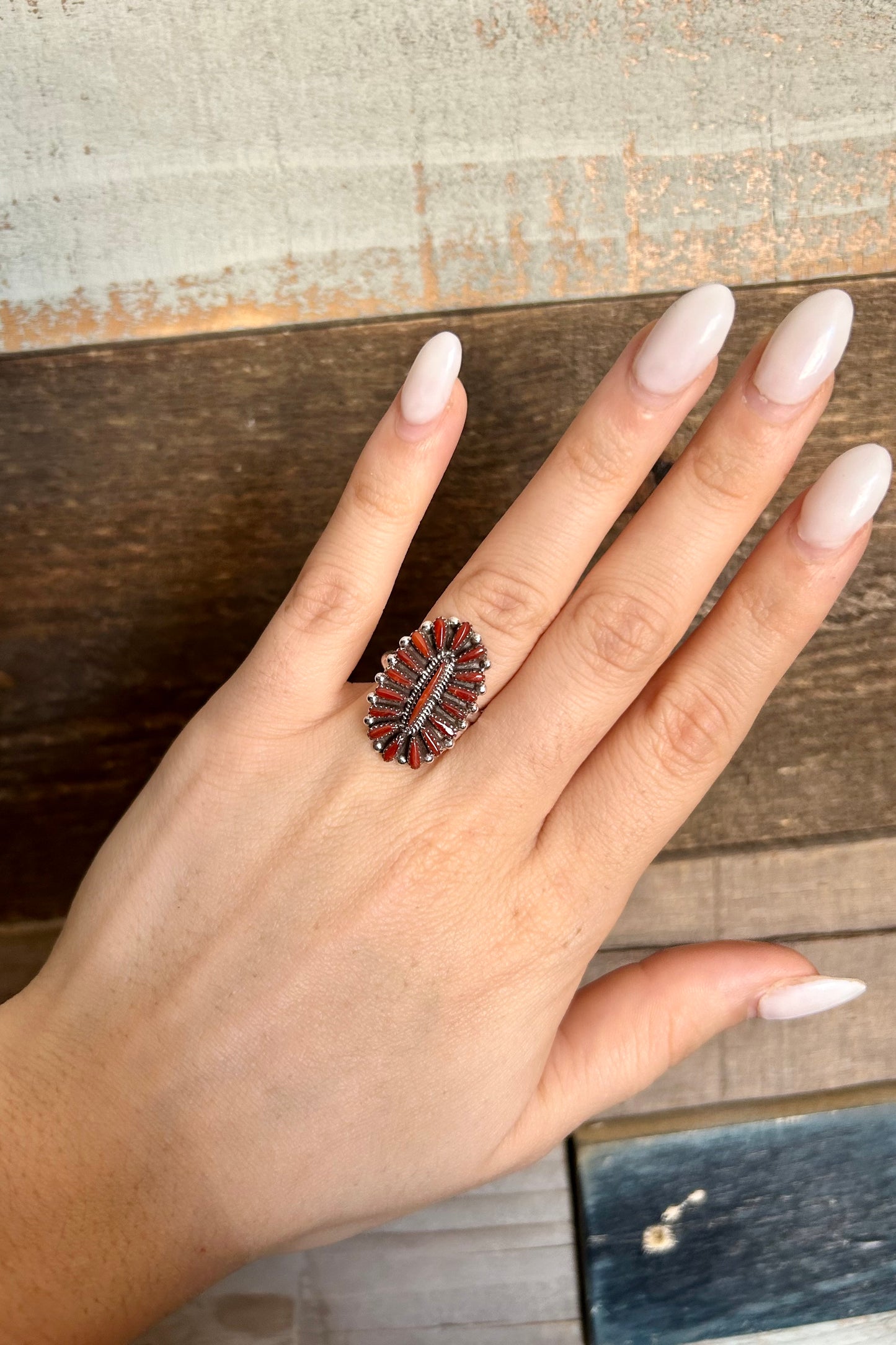 Small Coral Cluster Ring