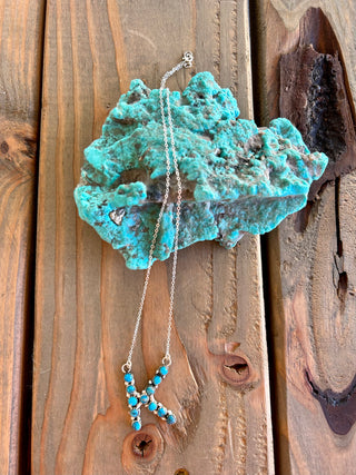 FOREVER PIECE ❖ Authentic Turquoise Initial Necklace
