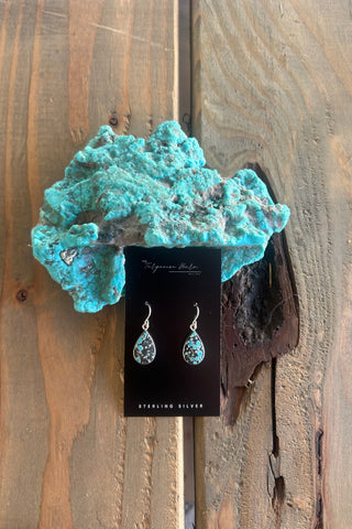 LITTLE TREASURES ❖ Cloud Mountain Web Turquoise Dangle Earring