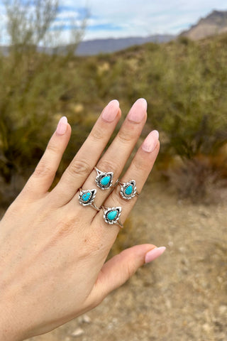 THE KEEPSAKE ❖ Tear Drop Turquoise Ring