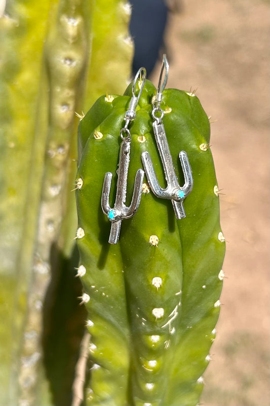 Cactus Turquoise Earrings