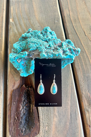 TURQUOISE FAVORITES ❖ #8 Spiderweb Nevada Turquoise Earrings