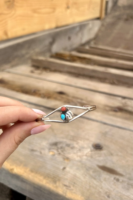 Coral & Turquoise Bracelet