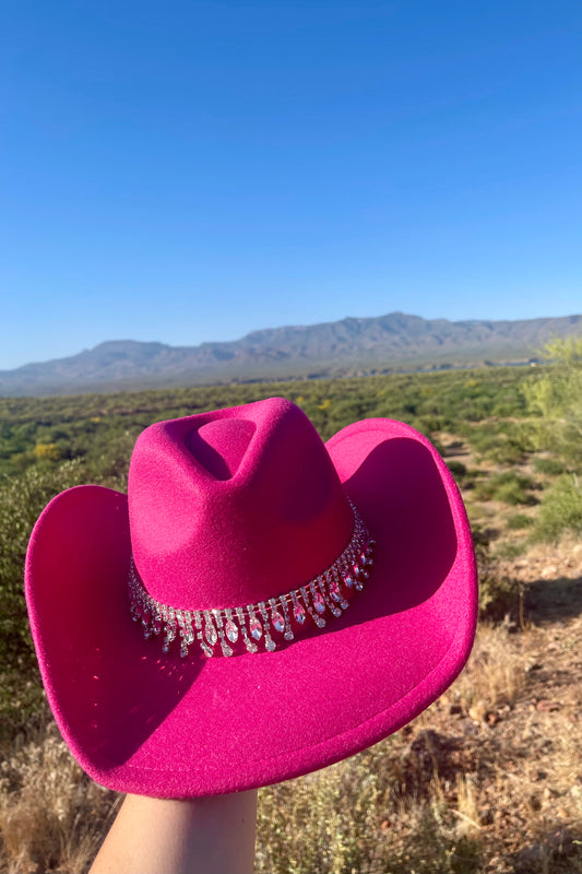 Pretty In Pink Cowgirl Hat