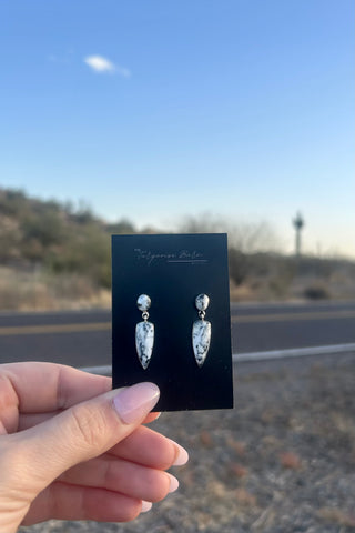BLACK + WHITE ❖ White Buffalo Earrings