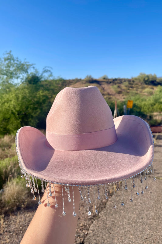 Rhinestone Drip Cowgirl Hat