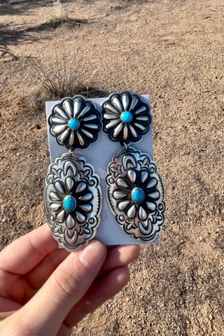 THE PAIR ❖ Leander Tahe Turquoise Earrings