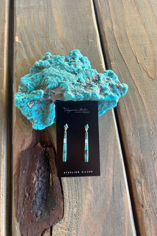 Cloud Mountain Turquoise & Opal Earrings