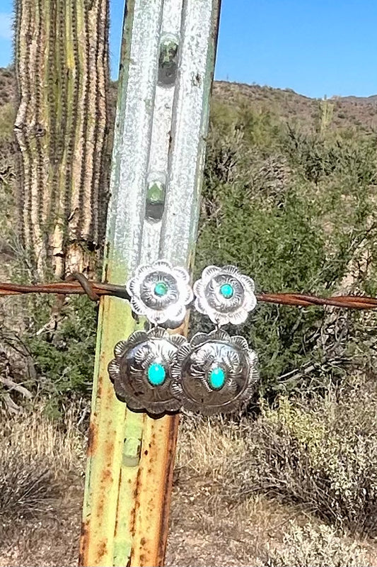 Concho Turquoise Earrings