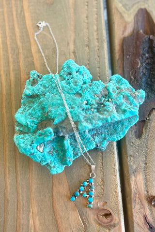 FOREVER PIECE ❖ Authentic Turquoise Initial Necklace