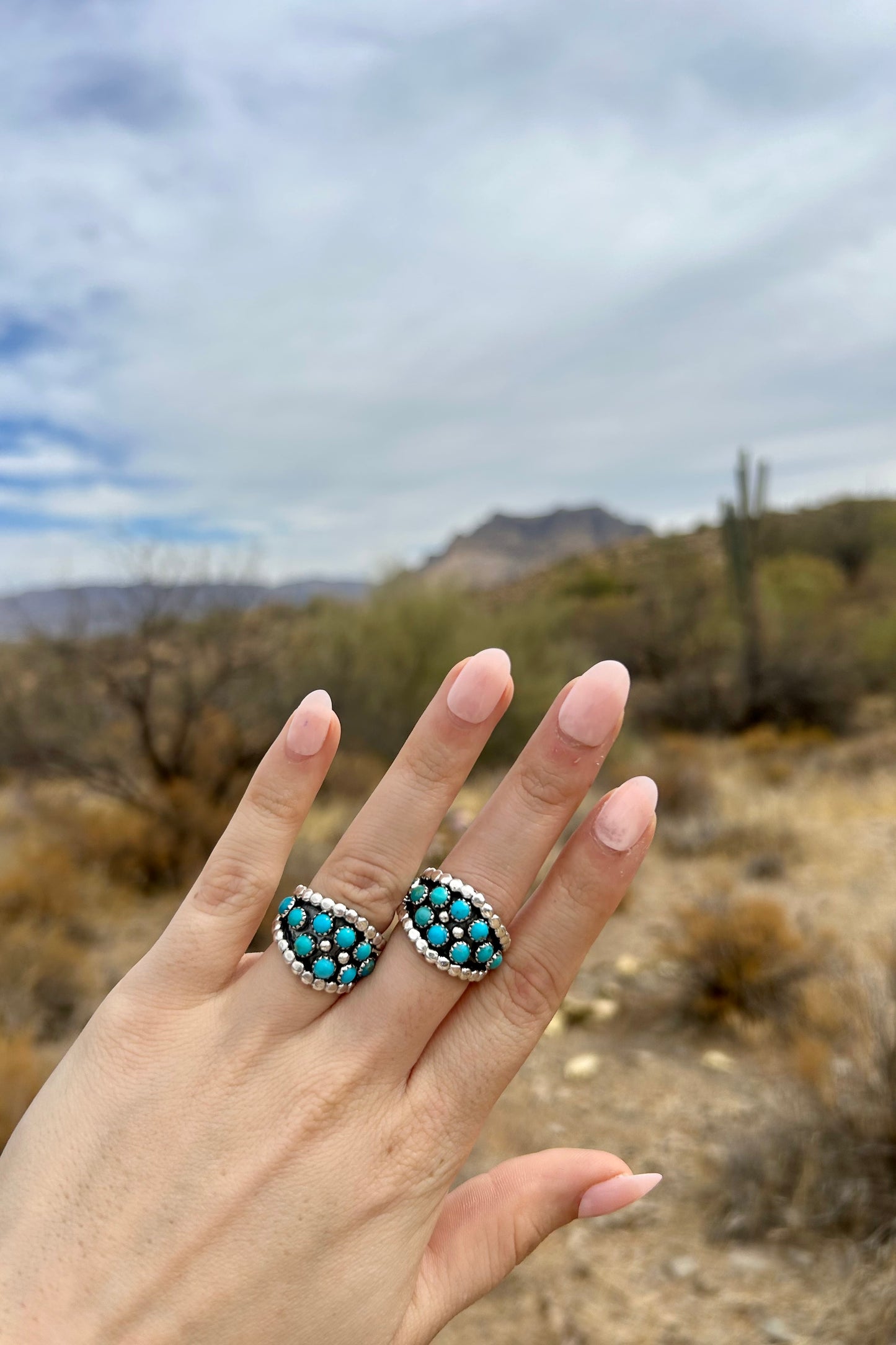 Multi Stone Turquoise Band